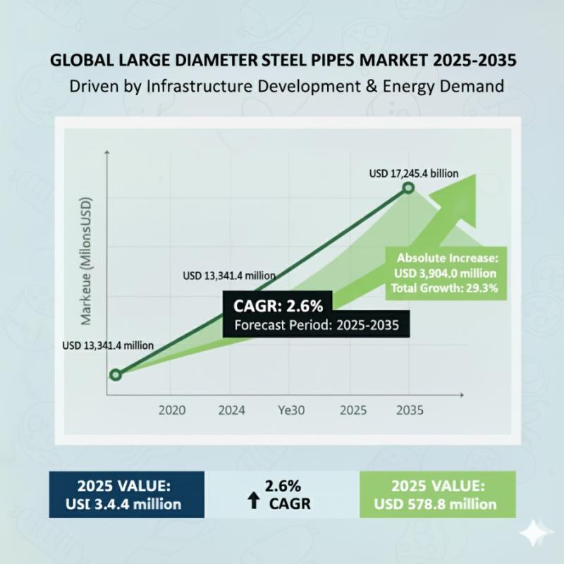 Large Diameter Steel Pipes Market to Reach USD 17,245.4 million