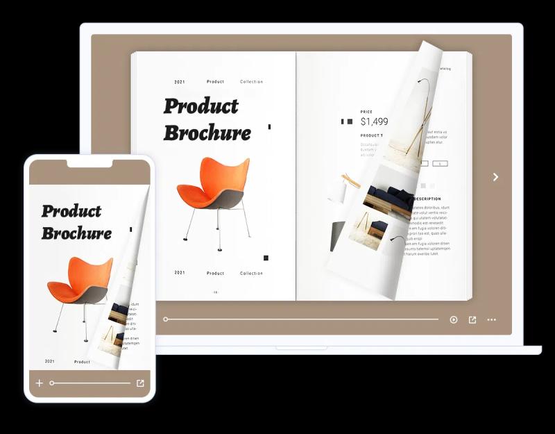 FlipHTML5 makes it easy for users create and share interactive, multimedia-rich flipping brochures.