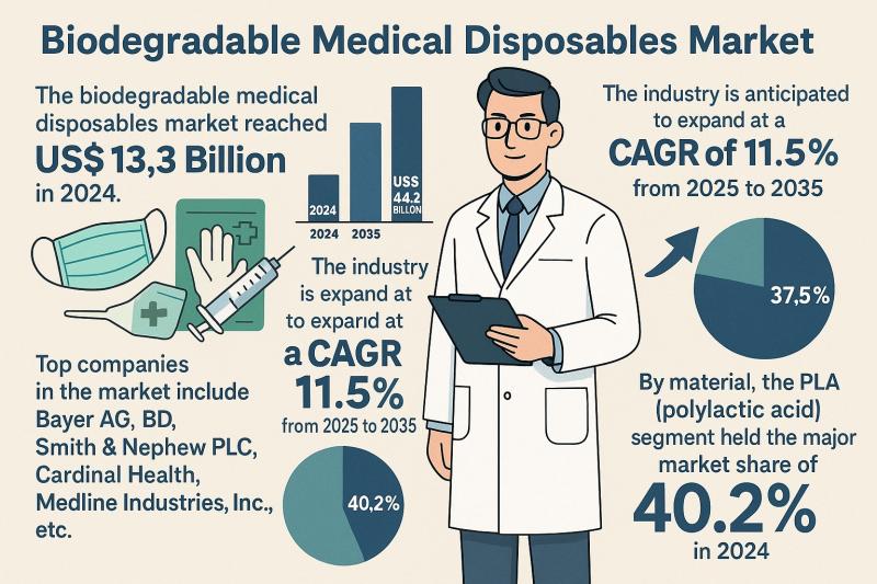 Biodegradable Medical Disposables Market to Reach USD 44.2