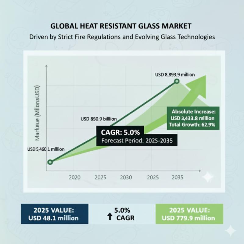 Heat Resistant Glass Market to Reach USD 8,893.9 million by 2035-