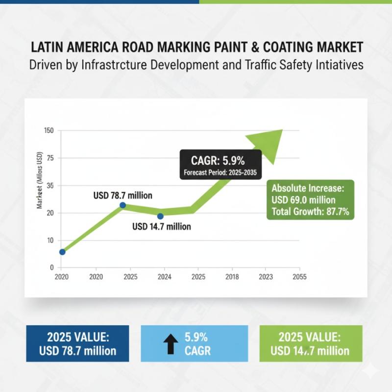 LATAM Road Marking Paint & Coating Market to Reach USD 147.7