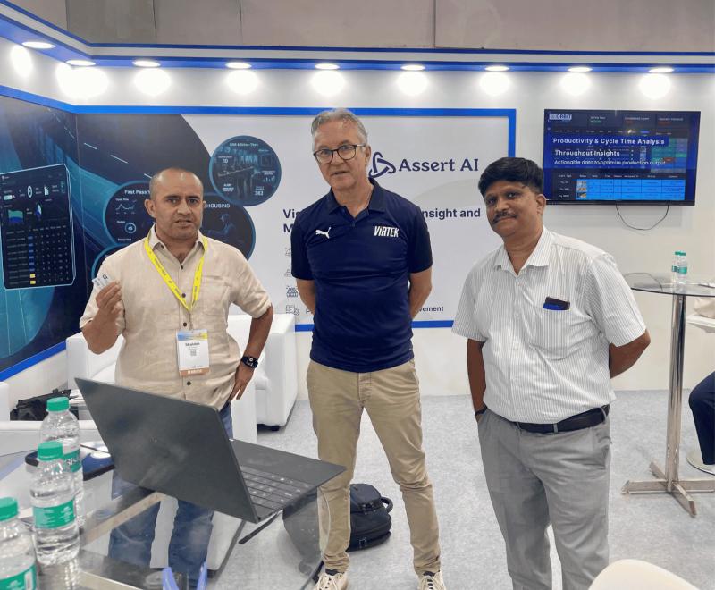 Meaningful conversations and new ideas taking flight at the Assert AI booth