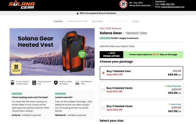 Solana Gear Heated Vest