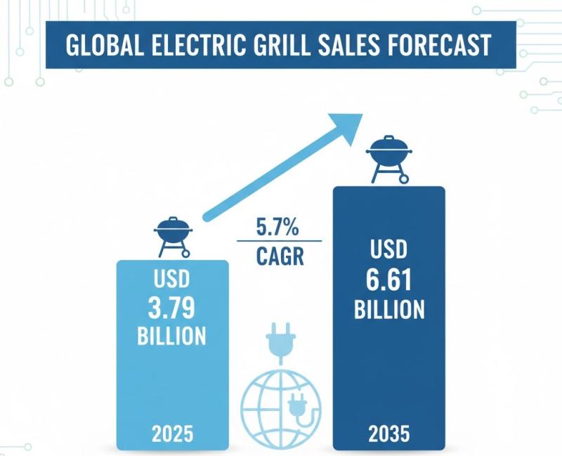 Electric Grill Market to Reach USD 6.61 Billion by 2035 - Rapid