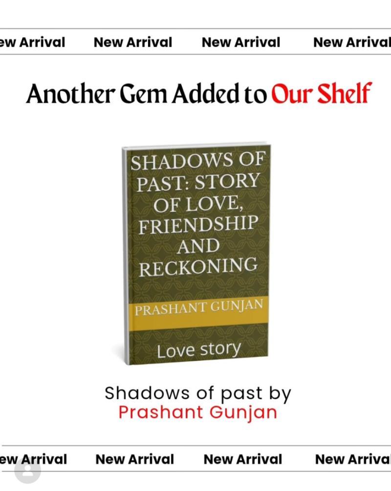 My new book "Shadows of Past" is out now! A story born from heartache. Available on Amazon. Shadows don't hide - they reveal. Re