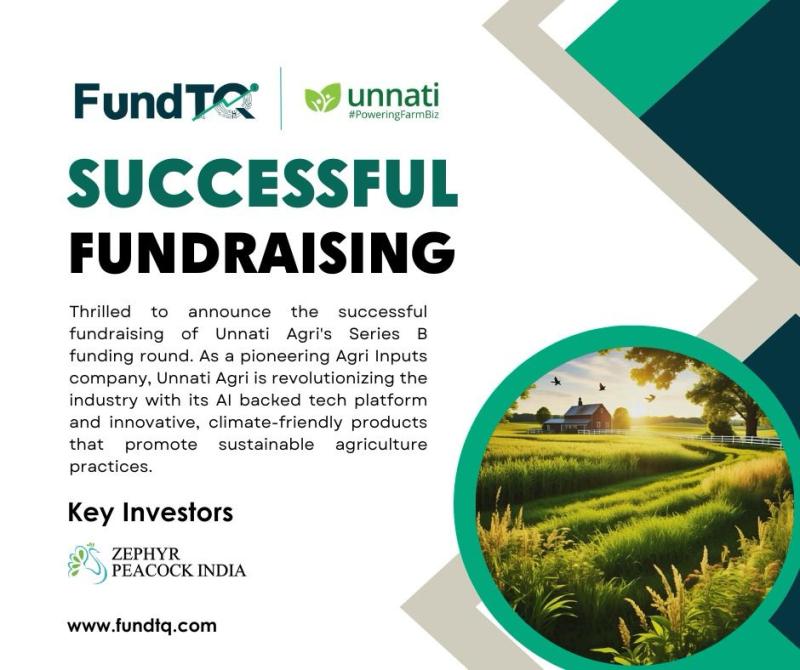 FundTQ Secures Series B Fundraise for Agritech Startup Unnati