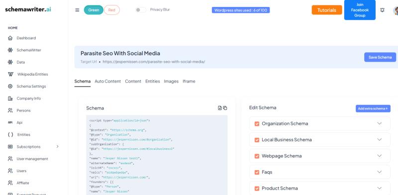 schemawriter to publish wordpress plugin