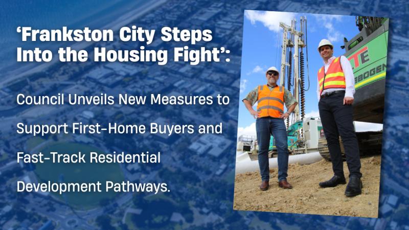 Frankston CBD, where new housing initiatives aim to support buyers and speed up development.