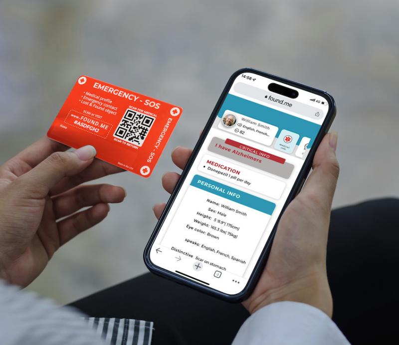 FOUND ME SMART MEDICAL CARD