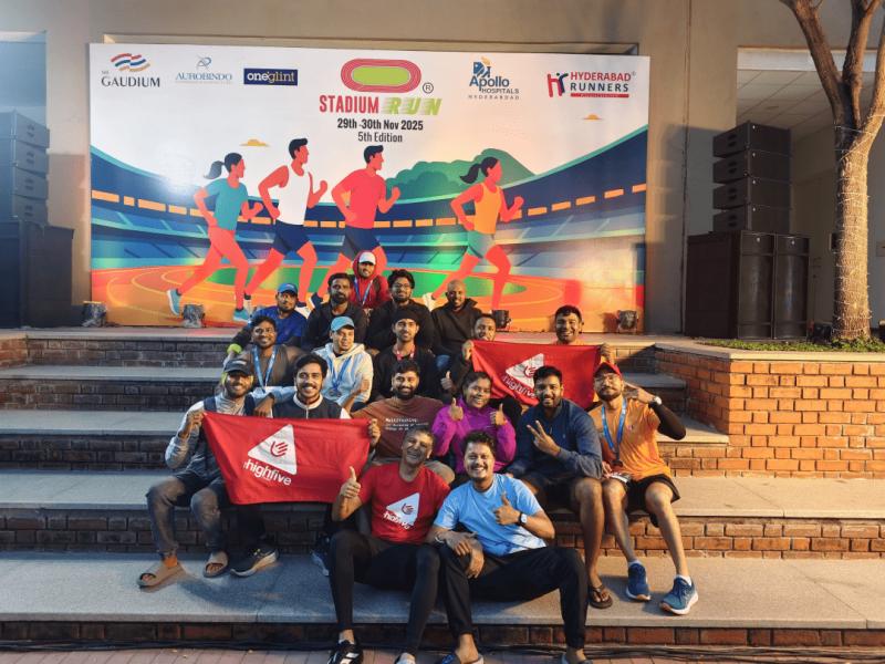 The High Five Tribe Shines at Hyderabad's Stadium Run