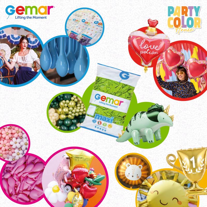 Gemar & Party Color House present expanded balloon and party supply programs for retailers at ASD Market Week 2026.