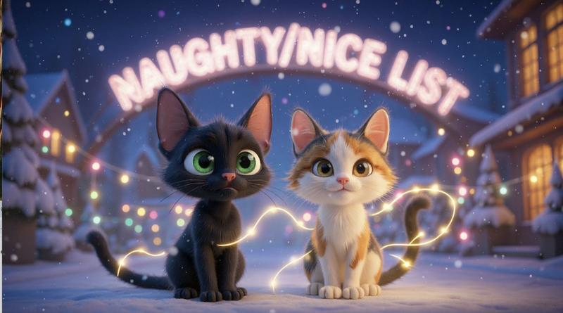 Grover and Sebastian in Maple Paw Lane special "The Night the List Broke Christmas," streaming Dec 13 at 3 PM ET.