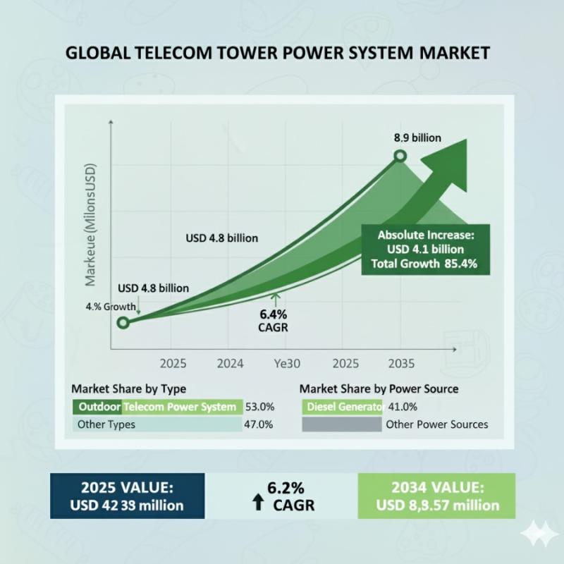 U.S. Telecom Tower Power System Market Forecast 2025-2035: