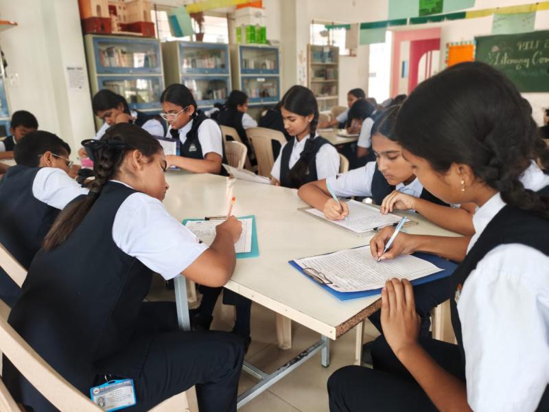 Students of KNC Global Innovative School Participating in the Competition