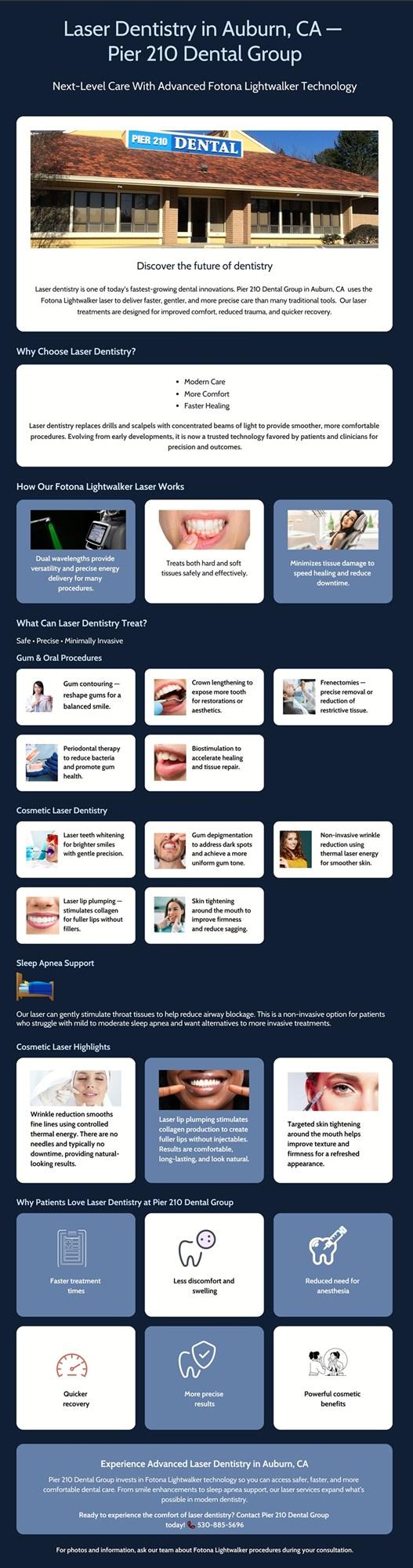 Laser Dentistry in Auburn, CA The Future of Comfortable, High-Tech Dental Care