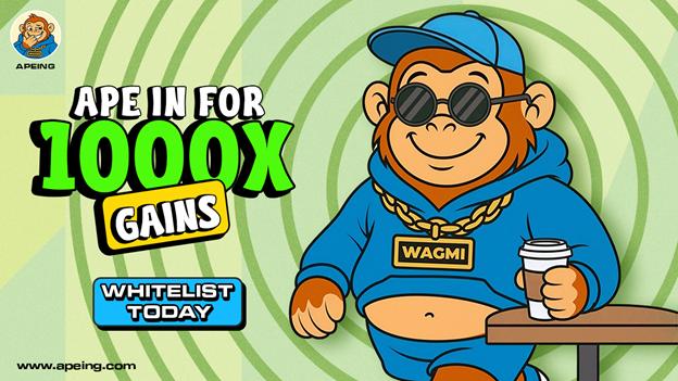 Bitcoin Regret? Apeing's next 1000x crypto Wildfire Opens