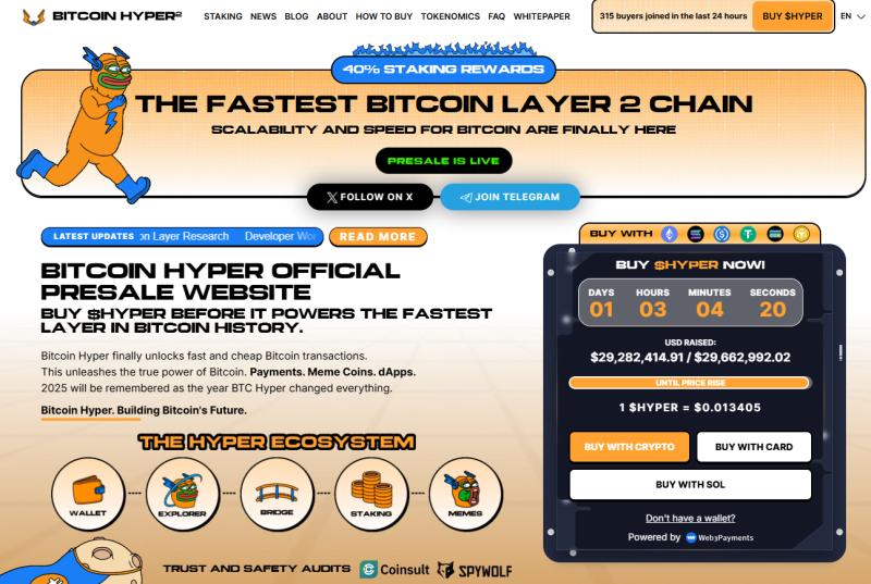 Best Crypto Presale 2025? Bitcoin Hyper Is Creating Massive Investor Buzz