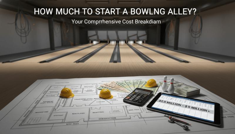 Detailed 2025 breakdown of bowling alley startup costs ($500k - $20M+). Analysis of equipment, construction, and financing, featur