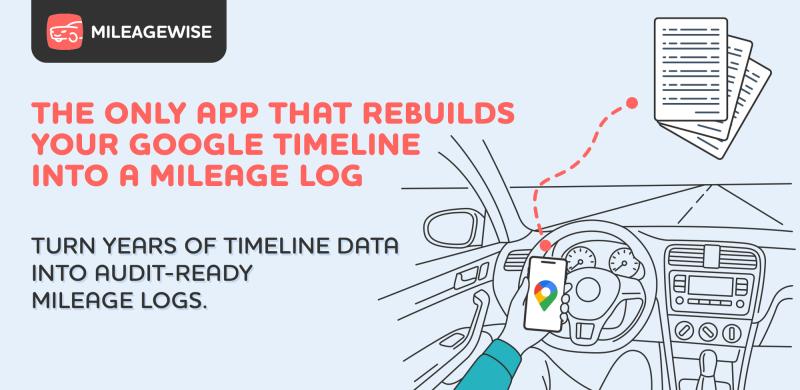 MileageWise debuts a mobile app that converts Google Maps Timeline drives into IRS-compliant mileage logs on mobile devices