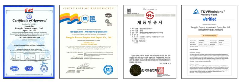 Everesteel ISO 9001 Certified: Guaranteed Quality for Global