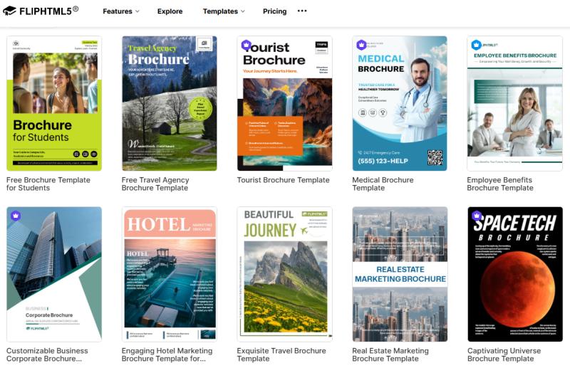 FlipHTML5 introduces a collection of free brochure templates designed to help users create visually engaging brand materials.