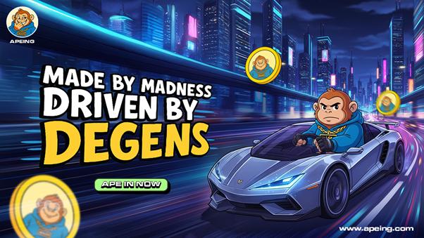 Apeing Leads Upcoming Crypto Coins Watch as DOGE and SHIB Stay