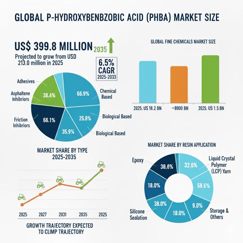 Global p-Hydroxybenzoic Acid (PHBA) Market Outlook 2026-2036: