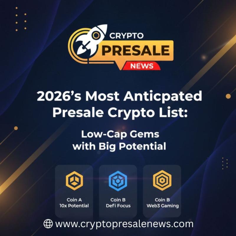 2026's Most Anticipated Presale Crypto List: Low-Cap Gems with