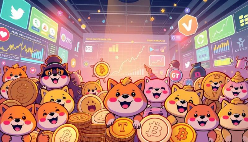 Best meme coins sector highlights Pepenode engagement across social platforms