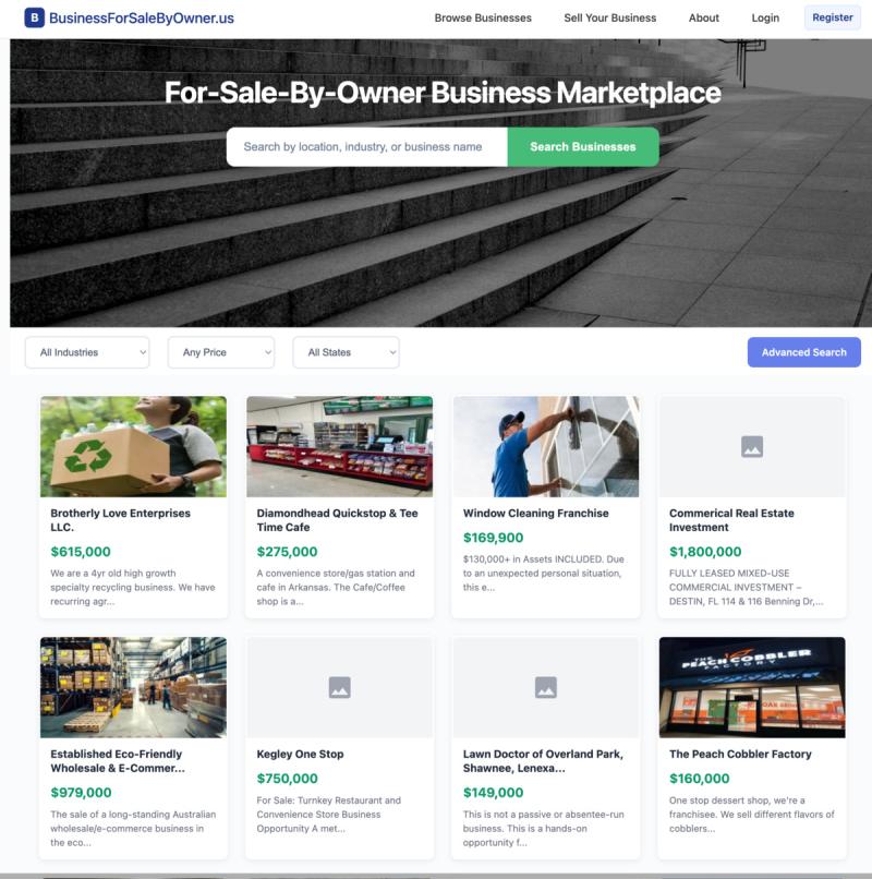 Businessforsalebyowner.us Marketplace