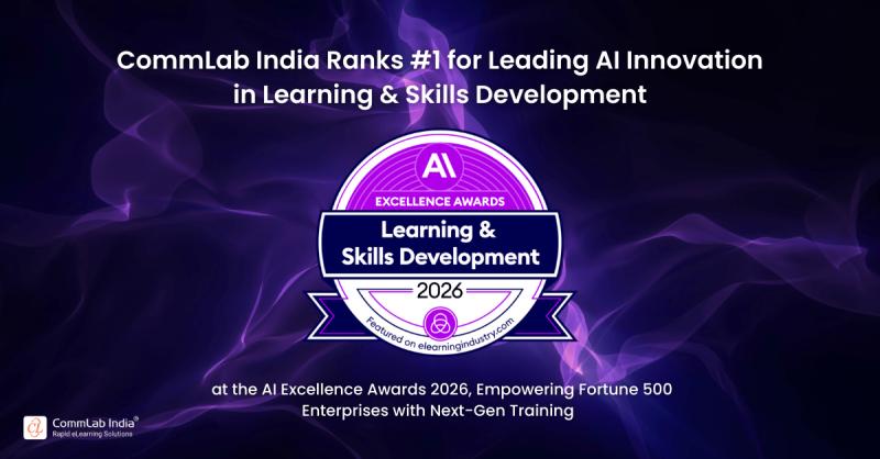 CommLab India Ranks #1 for Leading AI Innovation for Learning