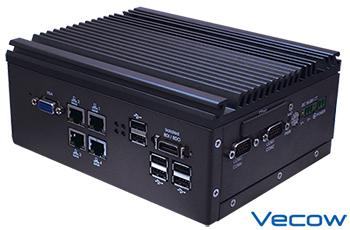 Vecow Announces 4 GbE LANs, Isolated GPIO, and 8 USBs Fanless Intel® Atom™ D525 Embedded Controller