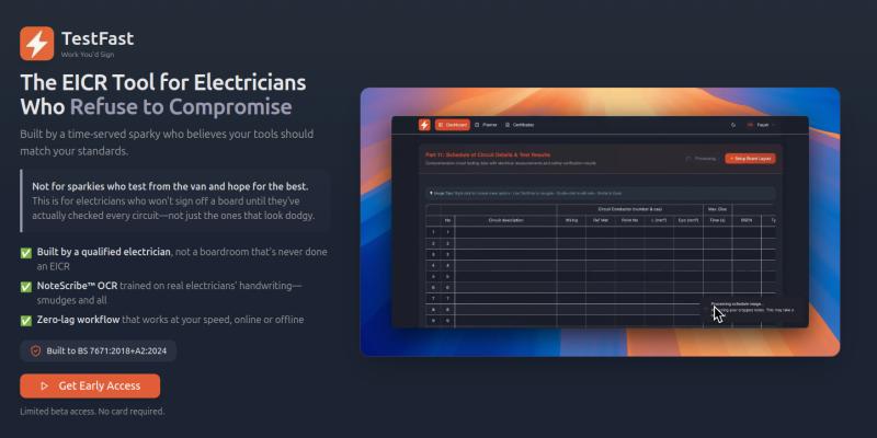 Fed Up Sparky Builds His Own EICR Tool After NICEIC Portal Becomes