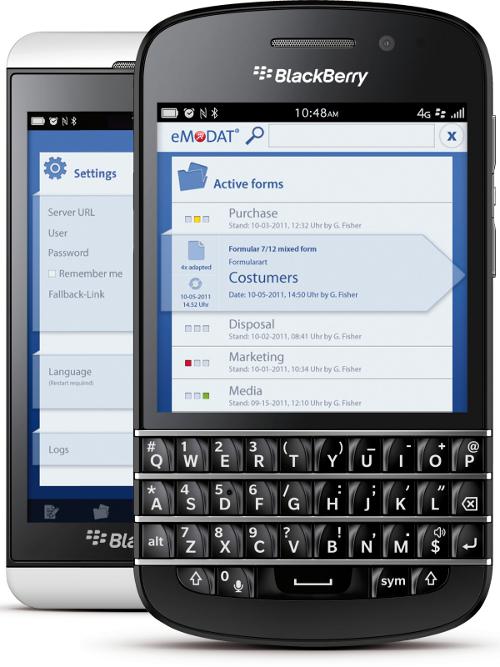At the 'BlackBerry Experience Forum', Devacon GmbH is presenting its flexible workflow management system