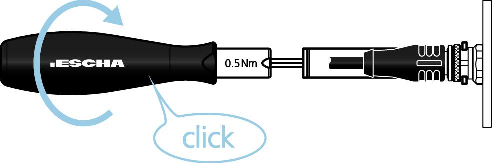 Easy to handle: ESCHA Torque Wrench.