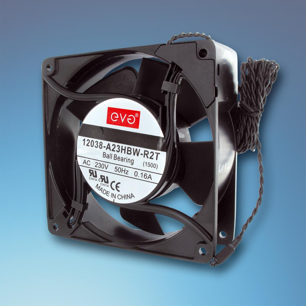 AC axial fan temperature controlled