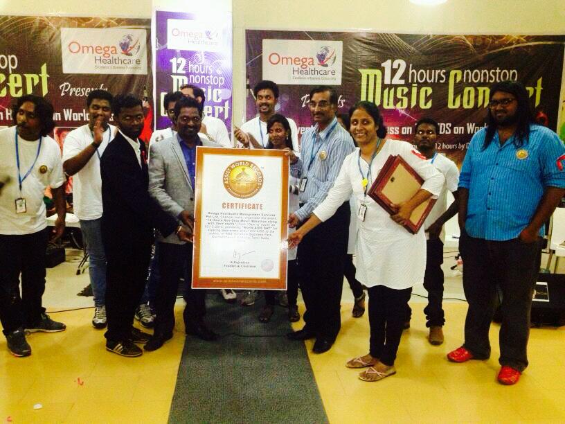 Omegans enter the Guinness World Records for the non-stop mega music marathon spanning 12 hours for a social cause.