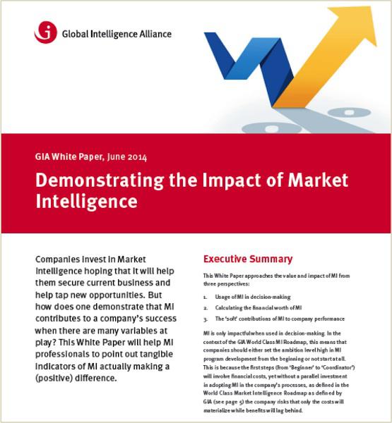 White Paper: Demonstrating the Impact of Market Intelligence
