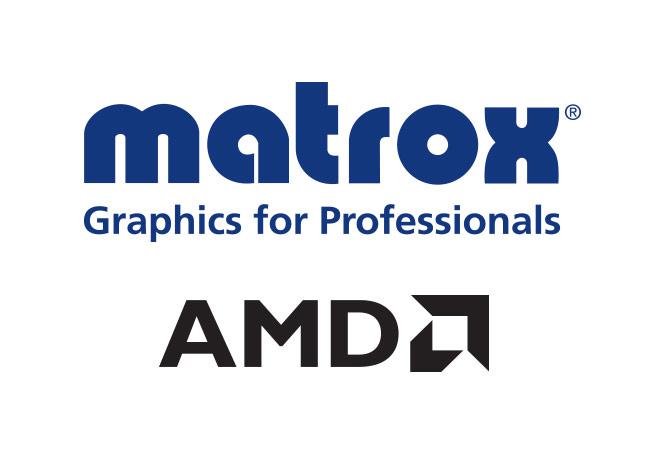 Matrox selects AMD GPU for its next line of multi-display graphics cards.