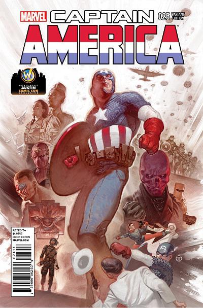 'Captain America #25' Exclusive Variant Cover By Julian Totino Tedesco