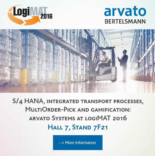 S/4 HANA, integrated transport processes and gamification: arvato Systems at logiMAT 2016