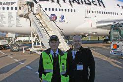 Iron Maiden flown by lead singer Bruce Dickinson on World Tour 2016