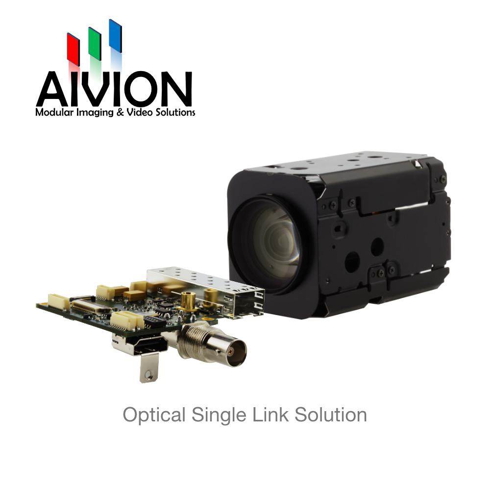 AIVION | Optical Single Link Solution for Block Cameras