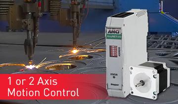 AMCI's AnyNET ANG1 & ANG2 1 & 2 axis motion controllers with network interface