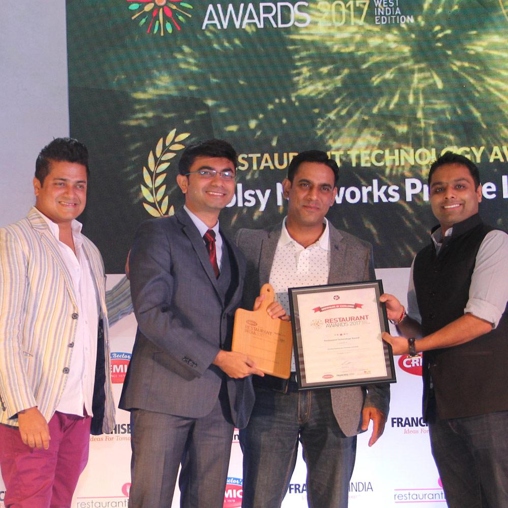 Voolsy Wins Best Restaurant Technology Award