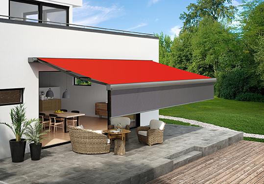 The markilux 970 patio awning it is now available with the Shadeplus feature.