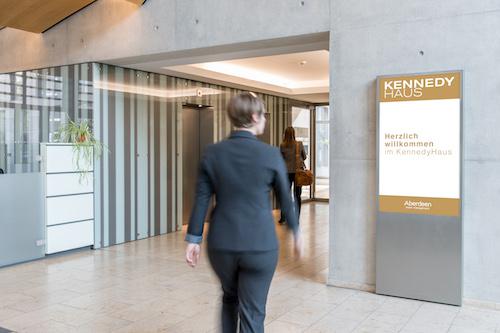 Aberdeen Asset Management chooses award-winning Düsseldorf KennedyHaus for its first ECN digital office network installation