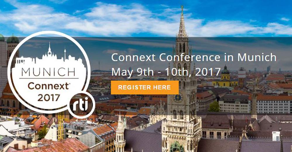 The third RTI Connext Conference takes place on May 9-10 in Munich, Germany.