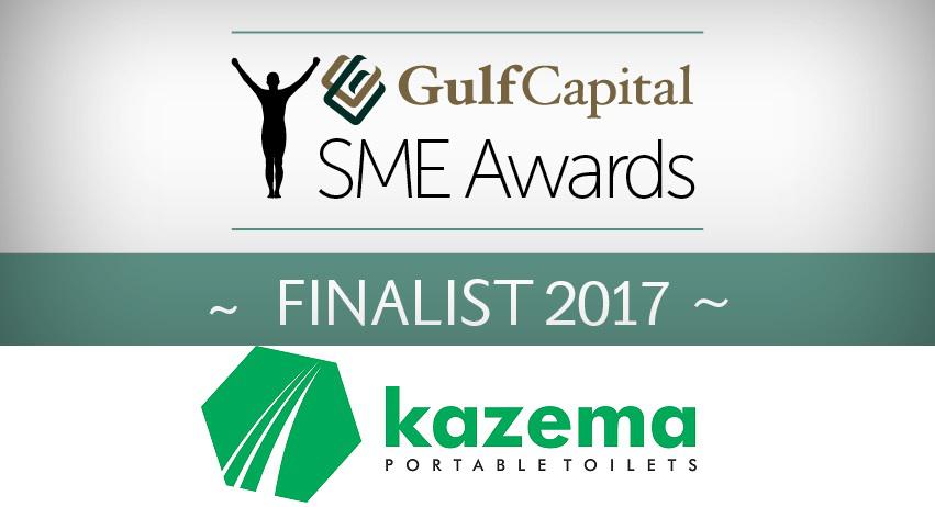 Kazema Portable Toilets Named As FINALIST In The GULF CAPITAL SME AWARDS 2017