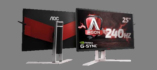 Available soon: the AOC AGON AG251FG with 240 Hz and NVIDIA G-SYNC